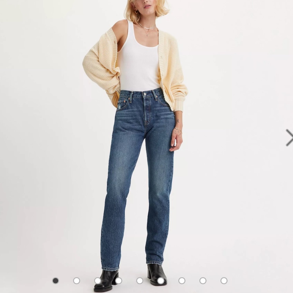 Levi's Women's Straight Leg Jeans in Classic Blue Wash